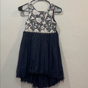 American Princess Navy and White Floral Dress